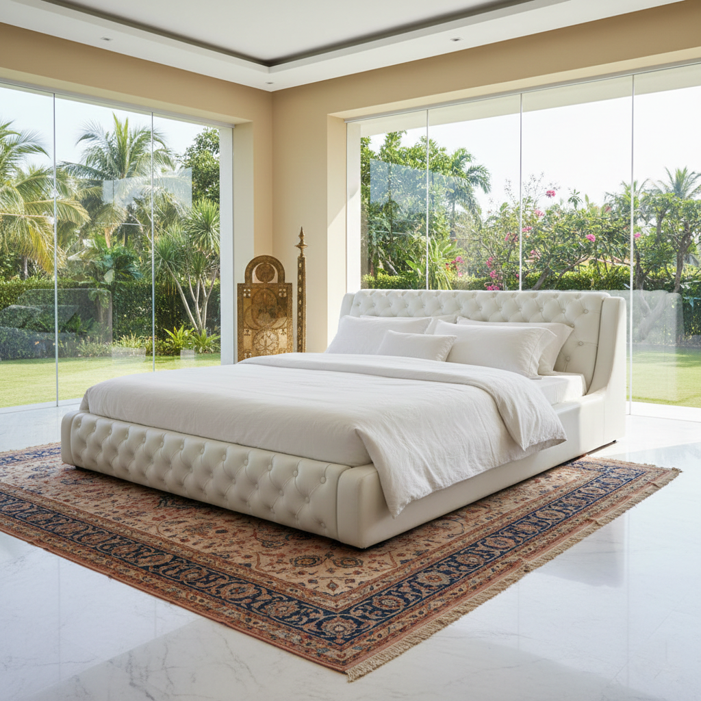 CAPELLA BED WHITE - KING SIZE